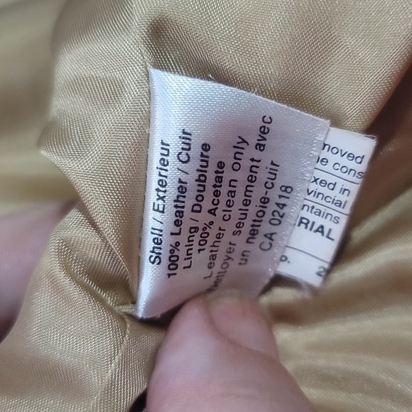 Identify Orange suede leather Jacket blazer xs - Picture 3 of 6